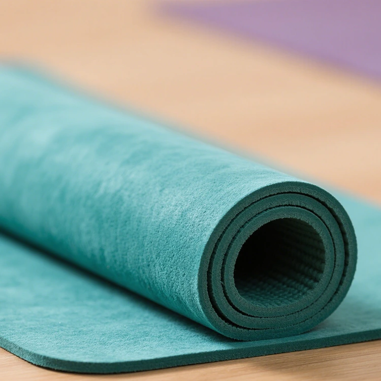 Milieuvriendelijke ultradunne suede yoga mat